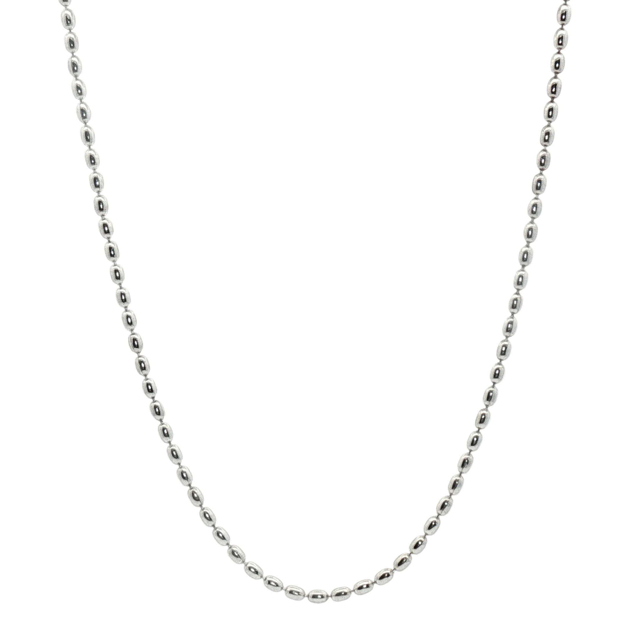 QG SS Beaded Chain 18" necklace is shown on a plain white background.