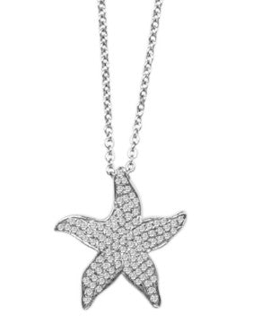 The Alamea SS Starfish Pendant is a sparkling 925 silver necklace, perfect as elegant jewelry.