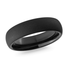 Men's Black Tungsten Ring.