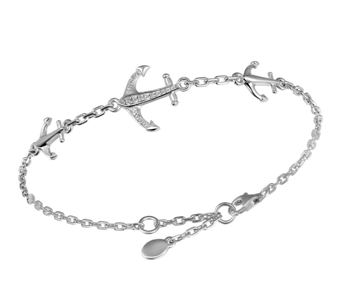 Sterling Silver Anchor Bracelet